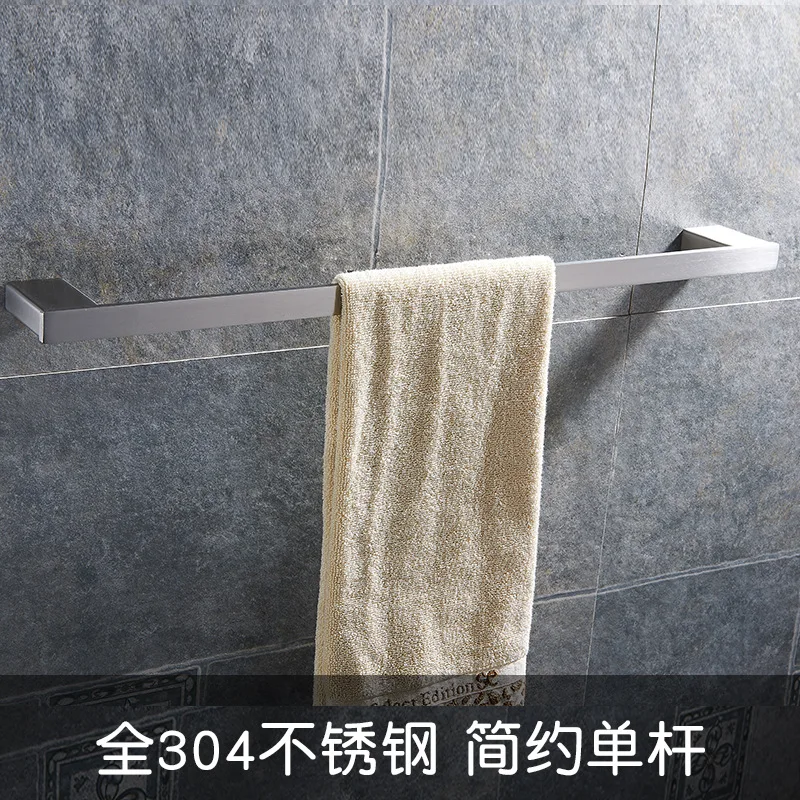 304 квадратная ванная из нержавеющей стали, набор оборудования для настенного монтажа, аксессуары для ванной комнаты, подвесные продукты для современной установки ванной комнаты - Цвет: 60cm