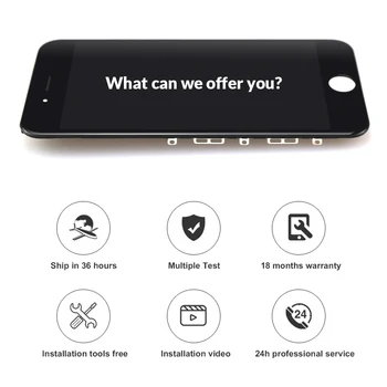 

10pcs For iPhone 6 Plus 5.5 LCD premium Display Touch Digitizer Complete Screen with Frame Assembly Replacement +Camera Holder