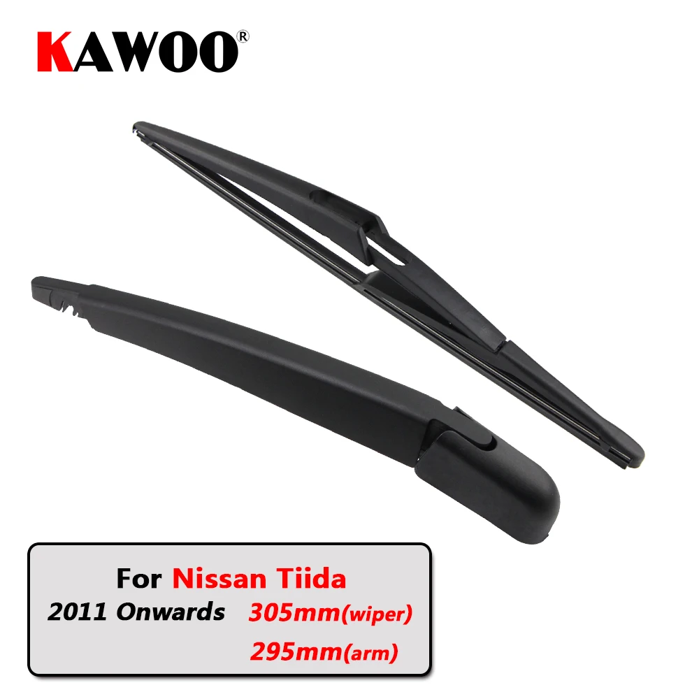 

KAWOO Car Rear Wiper Blade Blades Back Window Wipers Arm For Nissan Tiida Hatchback (2011 Onwards) 305mm Auto Windscreen Blade