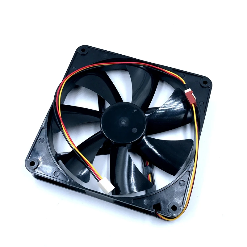 Новый вентилятор 140 мм DF1402512SEDN DC 12 В 0 06a Втулка 3 Pin 140x140x25 чехол для ПК Вентилятор