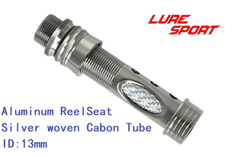 LureSport 2pcs Fly Reel seat Aluminum body Carbon Tube Fishing Rod Building Component Repair Pole DIY Accessory LureSport 2pcs Fly Reel seat Aluminum body Carbon Tube Fishing Rod Building Component Repair Pole DIY Accessory