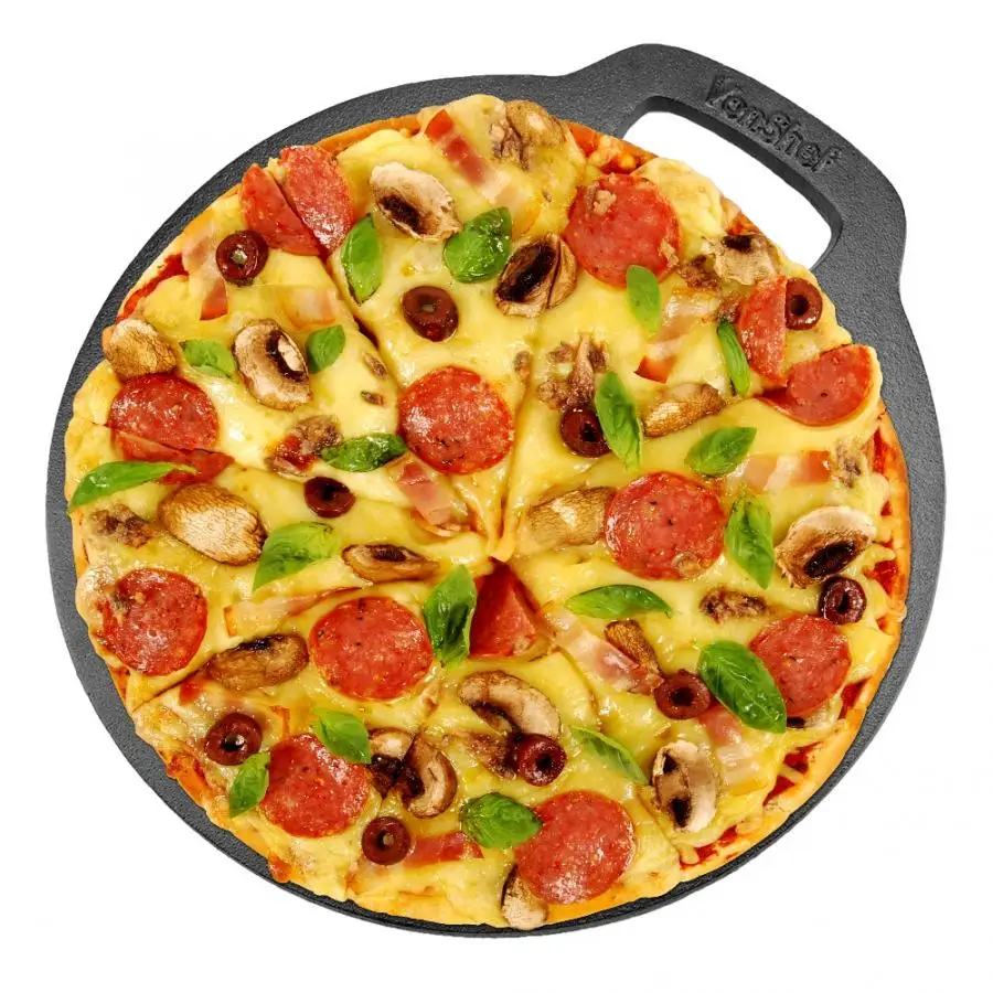 

Pizza Stone Baking Pastry Tools 1 Piece Cast iron Anti-scalding Pizzas Spatula Oak Handle Cake Shovel Kitchen Accessories creape