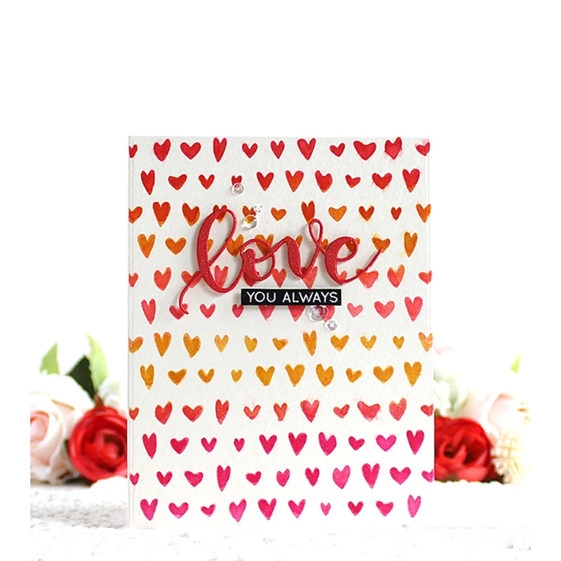 

Love Word Letters Metal Cutting Dies Stencil for DIY Scrapbooking Decorative Crafts Supplies Paper Cards Masking New 2018 Diecut