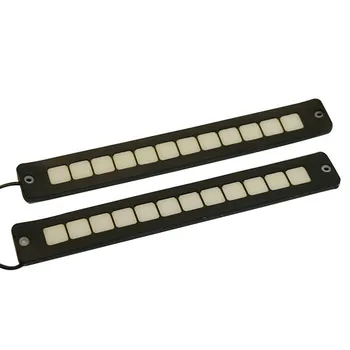

2PCS DRL Daytime Running Light New Design Waterproof COB Flexible car-styling Straight Driving fog light White