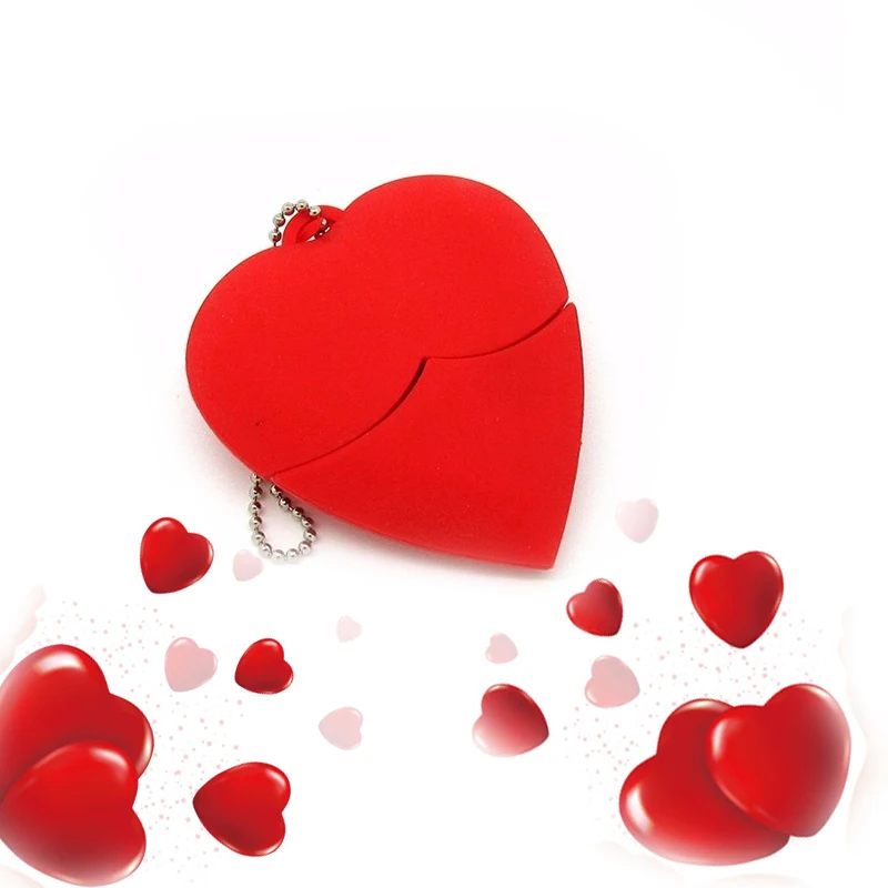 Флеш накопитель Love heart style usb 2 0 64 ГБ 32 16 8 4 Гб|USB флэш-накопители| |