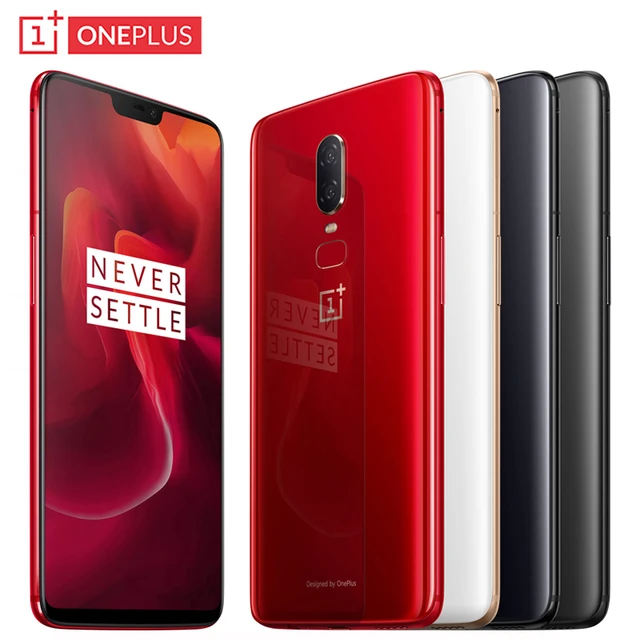 OnePlus 6 T&eacute;l&eacute;phone &Eacute;tanche 6.28 pouces RAM 6/8 gb ROM 64/128/256 gb Snapdragon 845 octa Core Android 8.1 Double Cam&eacute;ra Smartphone NFC
