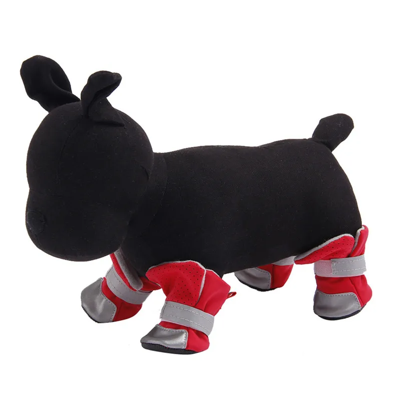 5 Sizes Anti-slip Shoes for Dogs Cats 4PcsSet Reflective Dog Boots Summer Dog Rain Shoes Puppy Sneakers Pet Supplies 40DC26 (16)