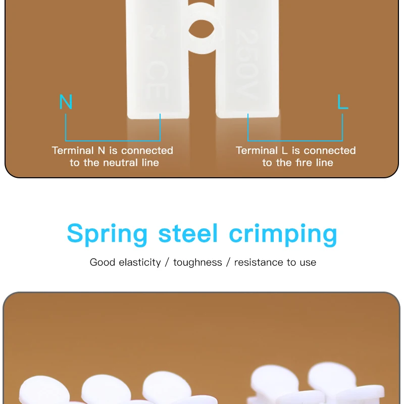 10 шт./лот пружинный быстрый соединитель провода 2p 3p G7 электрические обжимные клеммы блок Кабельный соединитель зажим легко подходит светодиодные полосы