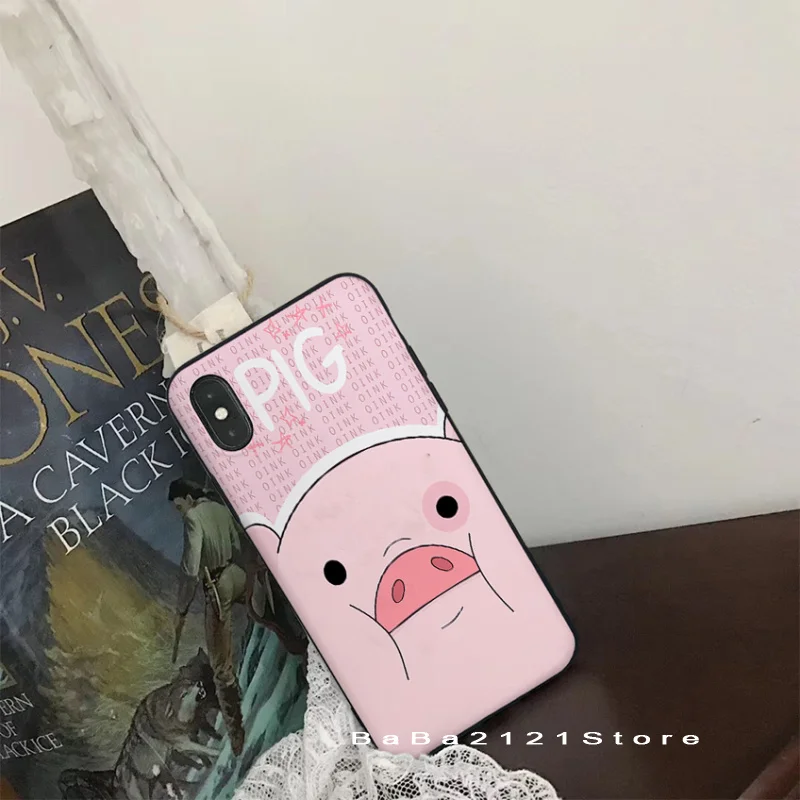 Babaite Gravity Falls Waddles super cute pig Phone Cover for iPhone8 7 6 6S Plus X Xs Xr XsMax 5 5s SE 5c Cover11 11pro 11promax