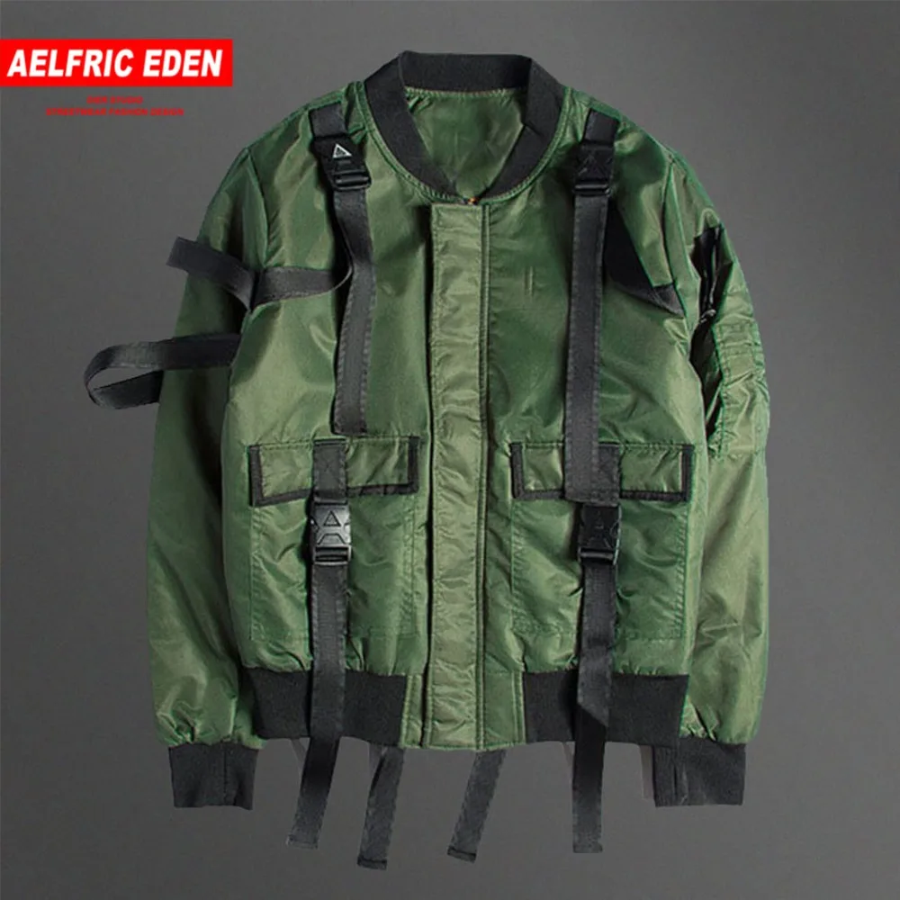 Aelfric Eden куртка бомбер Для мужчин s зимние куртки Harbor пилоты MA1 Повседневное лента
