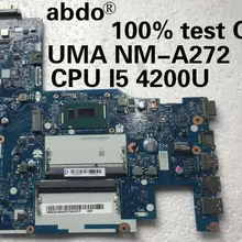 Abdo ACLU1/ACLU2 UMA NM-A272 материнская плата для lenovo G50-70 Z50-70 материнская плата для ноутбука процессор i5 4200U DDR3 тестовая работа