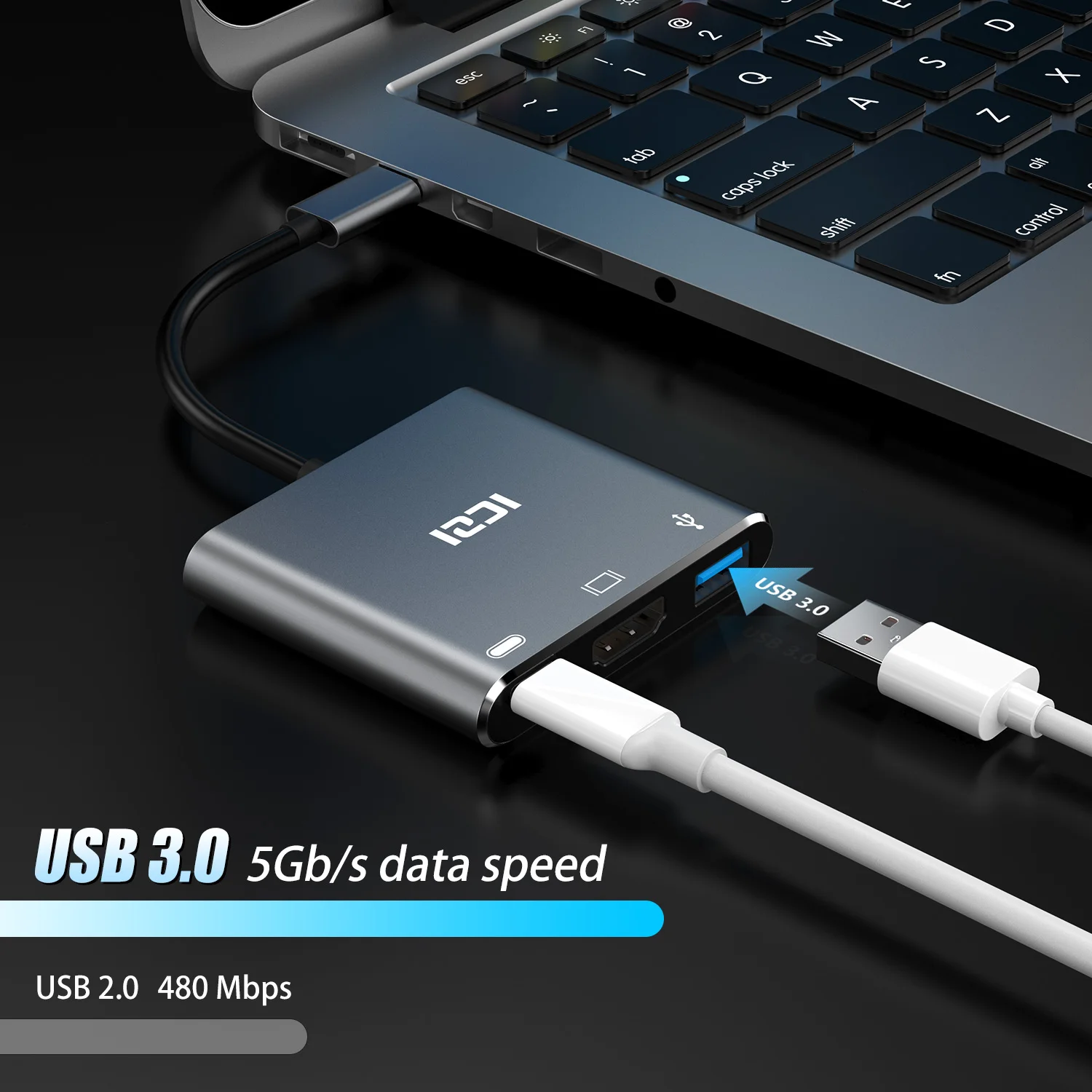 ICZI type C до 4 K HDMI USB 3,0 адаптер USB C зарядный конвертер для MacBook Pro Air samsung S10 9 8 huawei P30 20 mate 20