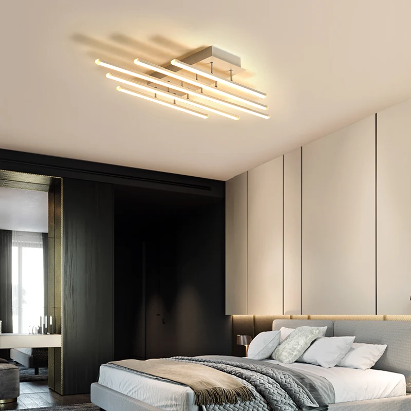 CUICAN nuevo rectángulo moderno luz LED de techo para habitación dormitorio iluminación AC85-265V de montaje en superficie de techo de la lámpara