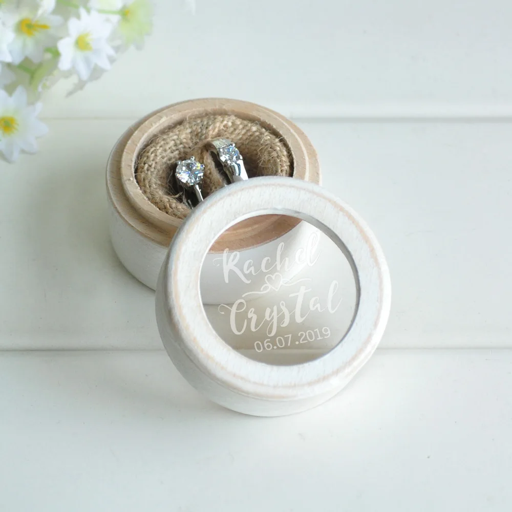 

Custom Wedding Ring Box,Personalized Ring Bearer Box,Jewelry Box,Rustic Wooden Ring Holder,Anniversary Wedding & Engagement Box