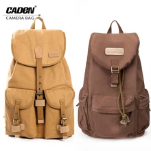 CADEN Camera Backpacks Photo Canvas Bags Multi-function Shoulders Bag For Men Women Digital Camera Video Case For Canon Nikon