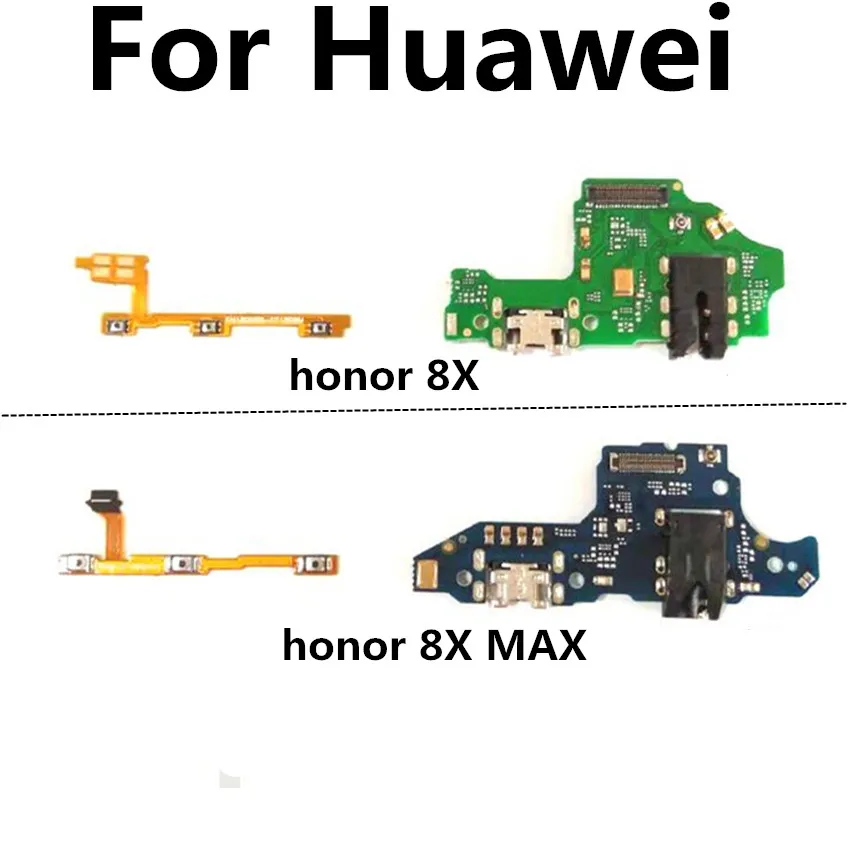 

FOR Huawei honor 8X MAX power / volume & USB Charging Motherboard Dock Port Charger Board Flex Cable Plug Connector