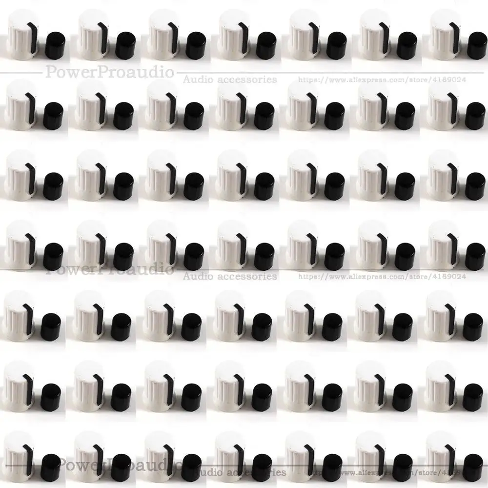 500pcs/lot white Color OEM Rotary Control Knob For