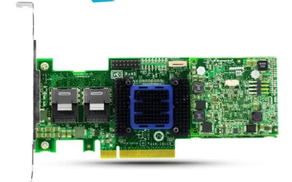

Microsemi PMC Adaptec RAID 6805t 2272800-R ASR-6805T 8-Port 6Gb/s PCI-E2.0 X8 Controller SAS Card RAID5 LSI 9260-8i