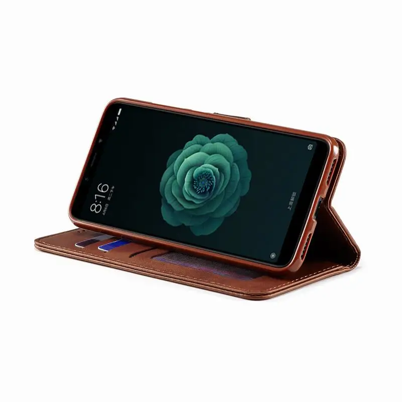 Чехлы для Xiaomi Mi A2 Lite чехол роскошный винтажный кошелек магнитный откидной