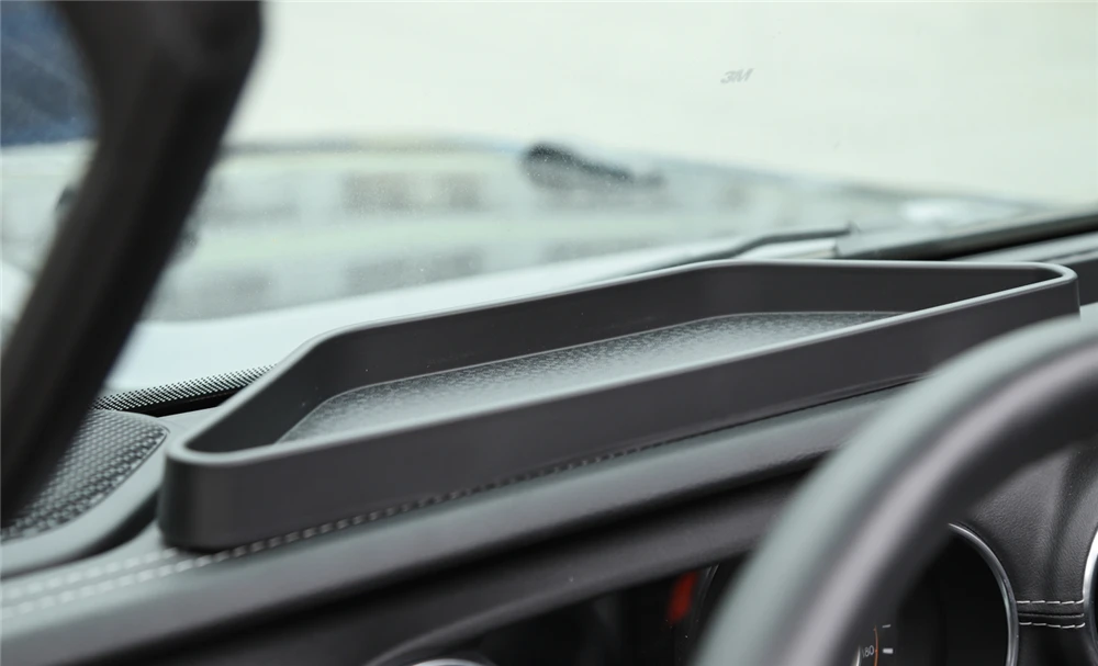 Negro del tablero de instrumentos del coche caja de almacenamiento de plástico ABS de los organizadores para Jeep Wrangler JL 2018 ilimitado + Interior partes molduras Negro del tablero de instrumentos del coche caja de almacenamiento de plástico ABS de los organizadores para Jeep Wrangler JL 2018 ilimitado + Interior partes molduras