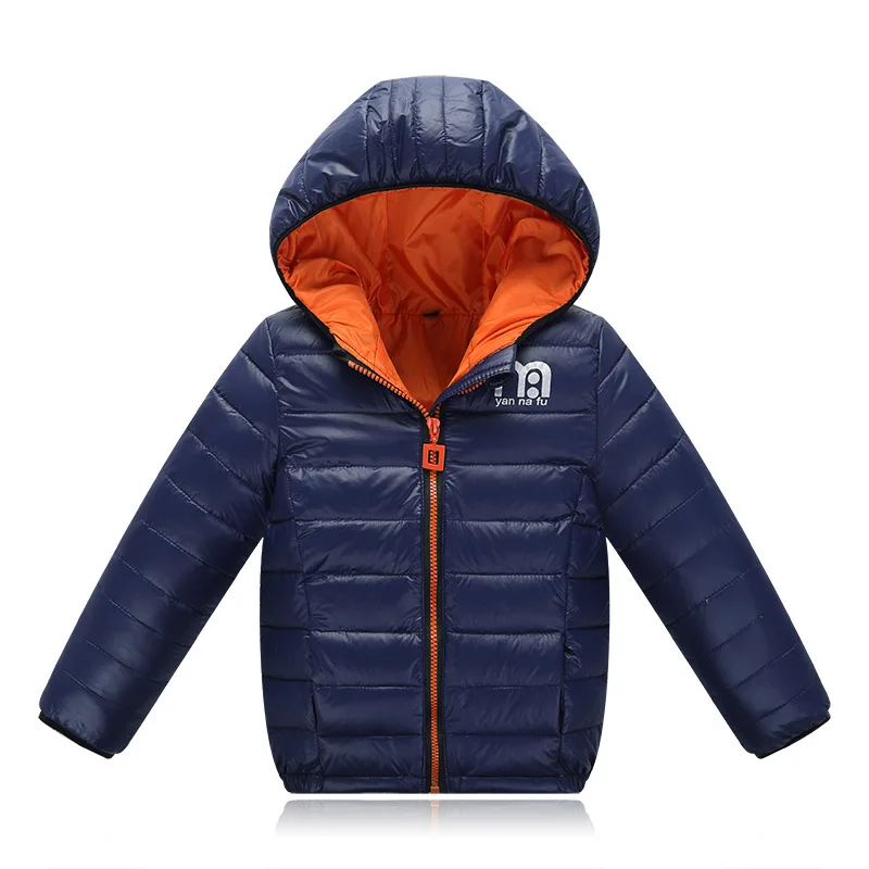 Image Boys Winter Jacket 2016 New Brand Hooded Kids Girls Winter Coat Long Sleeve WindProof Children Down Coat Outwear Warm 4 12 Years