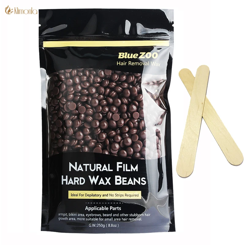 250g Hot Film Hard Wax Pellet Waxing Bikini Hair Removal Bean Product
