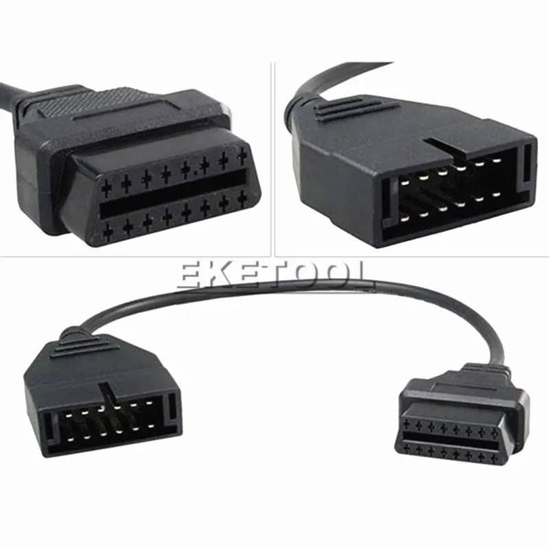 OBD OBD2 Диагностический кабель для GM 12 16Pin адаптер качество A + Pin разъем подходит