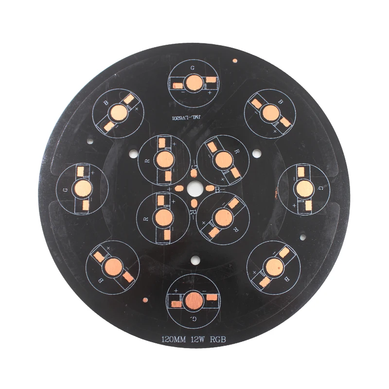 

10pcs 12W LED RGB High Power Heat Sink 120mm Aluminum Base Plate/ Underground Lamp Ciruit Board with free shipping