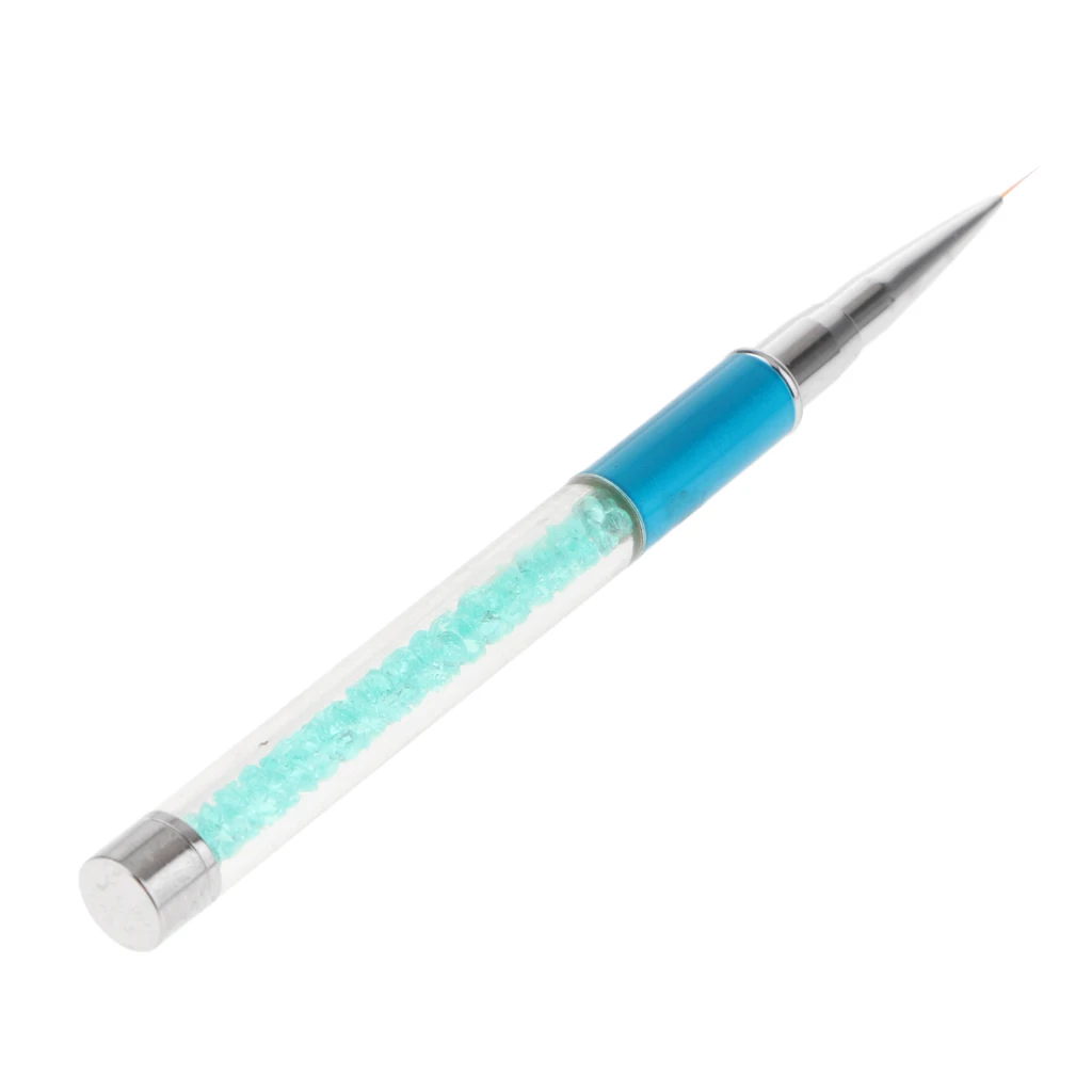 Nail Liner Brush Sapphire Handle Painting Pen Manicure Cosmetic Nail Art Tip