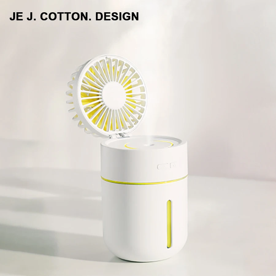 

Portable 400ML Air Humidifier Mini Fan 2000mAh Battery 7Color Night Light Aroma Essential Oil Diffuser Humidificador