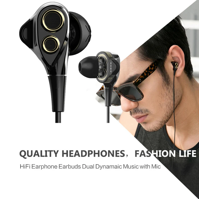 UiiSii T8 DT 200 Гибридный Hi-Fi стерео бас-музыка наушники-вкладыши стереофон наушники с микрофоном для смартфонов