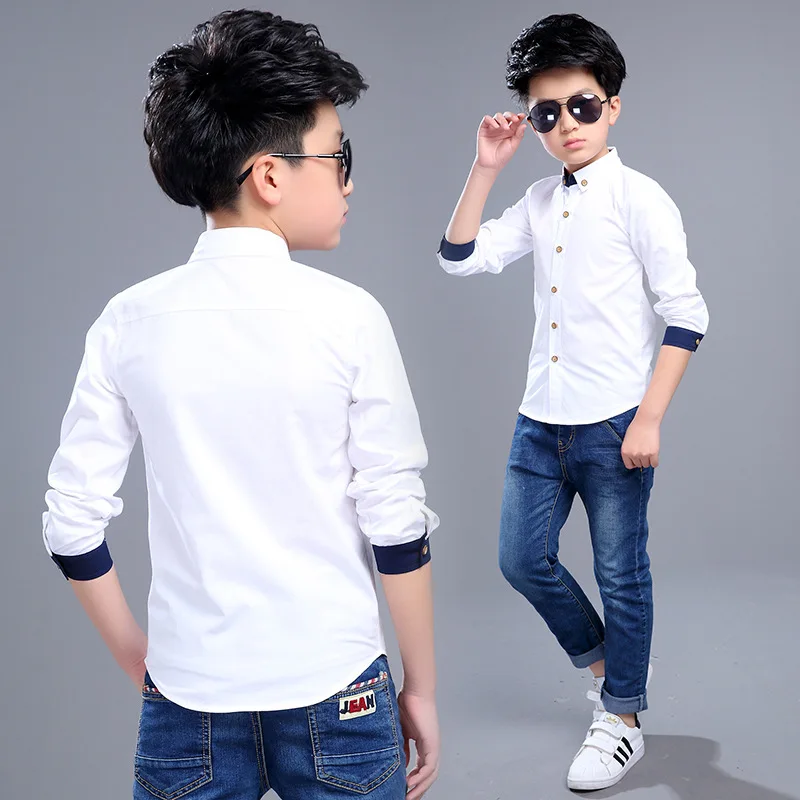 white formal shirt for boys