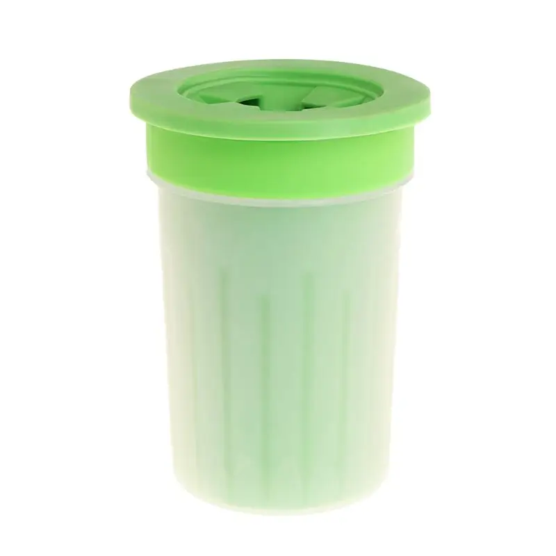 Зеленый Средство для мытья ног для домашних животных, мягкая пластиковая щетка для мытья лап, аксессуары для игр на открытом воздухе - Цвет: Зеленый