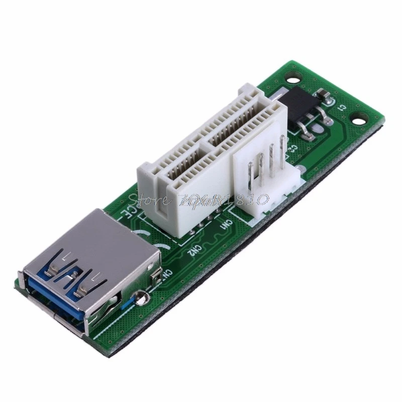 Mini PCI-E PCI Express Extension1X Riser Card USB 30 см удлинитель 4pin Мощность Z09 Прямая поставка