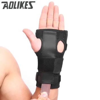 

1PC Wrist Brace Support Sport WristBand Safe Steel Splint Hand Thumb Bandage Wrist Wraps For Men Women hand injury recovery