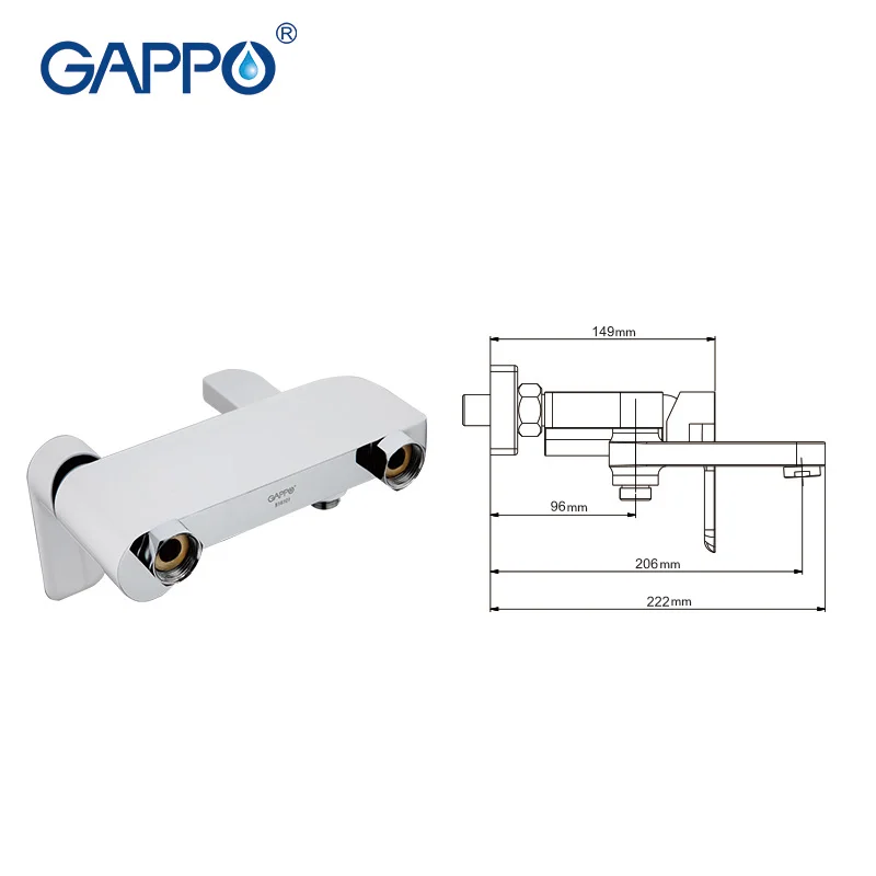 GAPPO rain shower faucet waterfall bath shower faucets Bathtub Faucet tap wall bathroom tap bath sink faucet