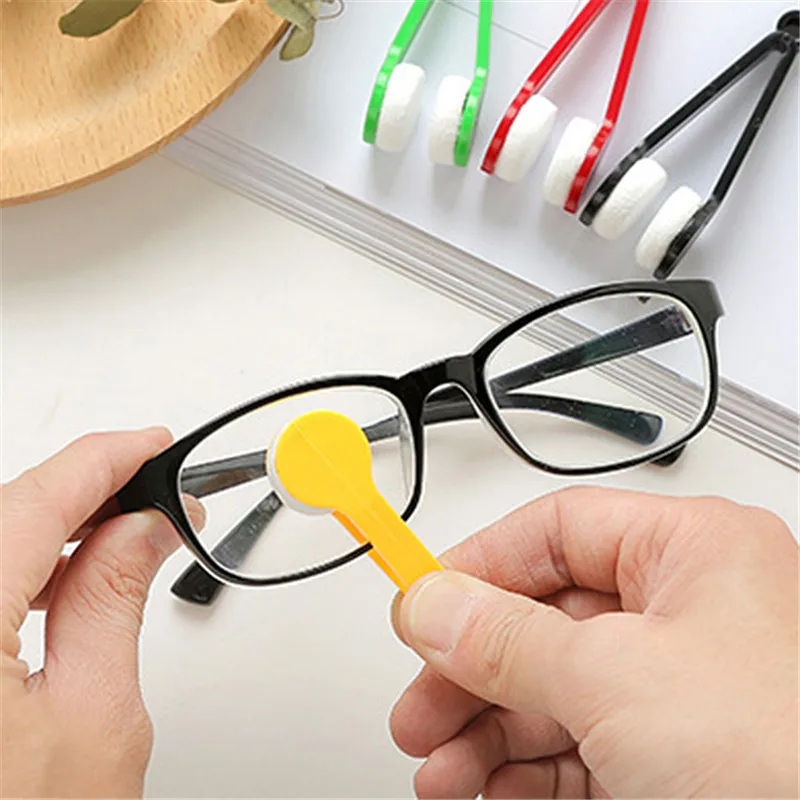 

hot sale Random Glasses Eyeglass Cleaner Brush Microfiber Spectacles Cleaner Brush Cleaning Tool Multi-Function Portable
