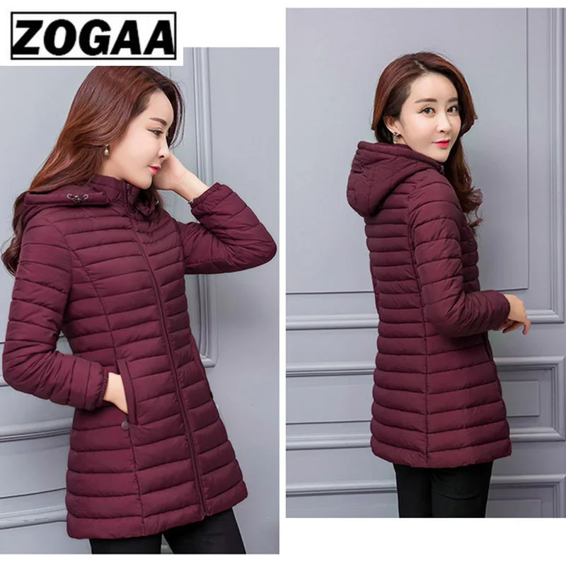 Koop ZOGAA winterjas vrouwen parka Grote maat Thicken warm Hooded lange Slanke Down katoenen jas jas vrouwen Uitloper Parka 5XL 6XL