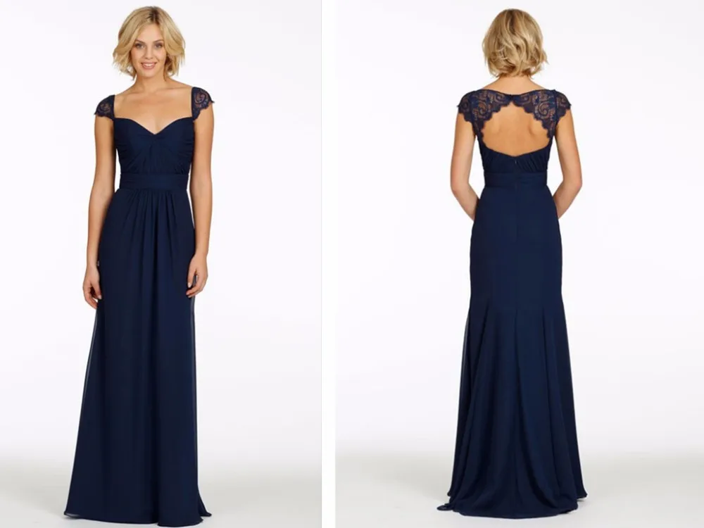 

free shipping vestidos de festa 2015 new sexy cap sleeve robe de soiree formal party gown bride long chiffon lace evening dress