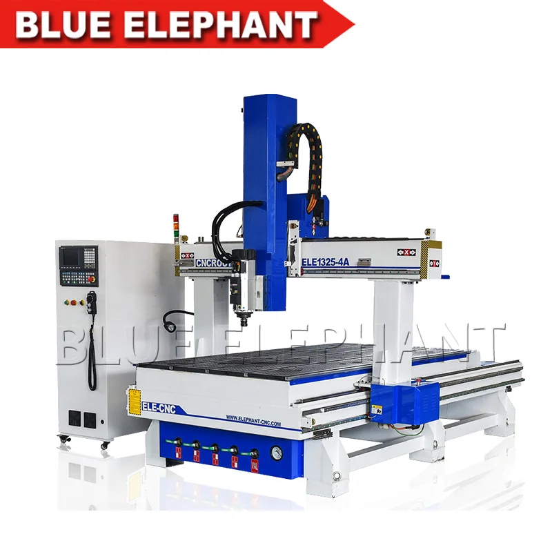 Профессиональный 4 осевой фрезерный станок atc с ЧПУ Blue Elephant для дерева цена на