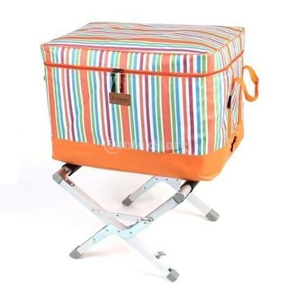 

Foldable Freezer Stand Rack Outdoor Camping Hiking Picnic Portable Fridge Support Tool