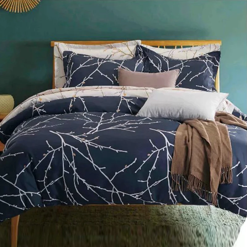 Retro Style With Branches Branch Printed Bedding Set For Comforter