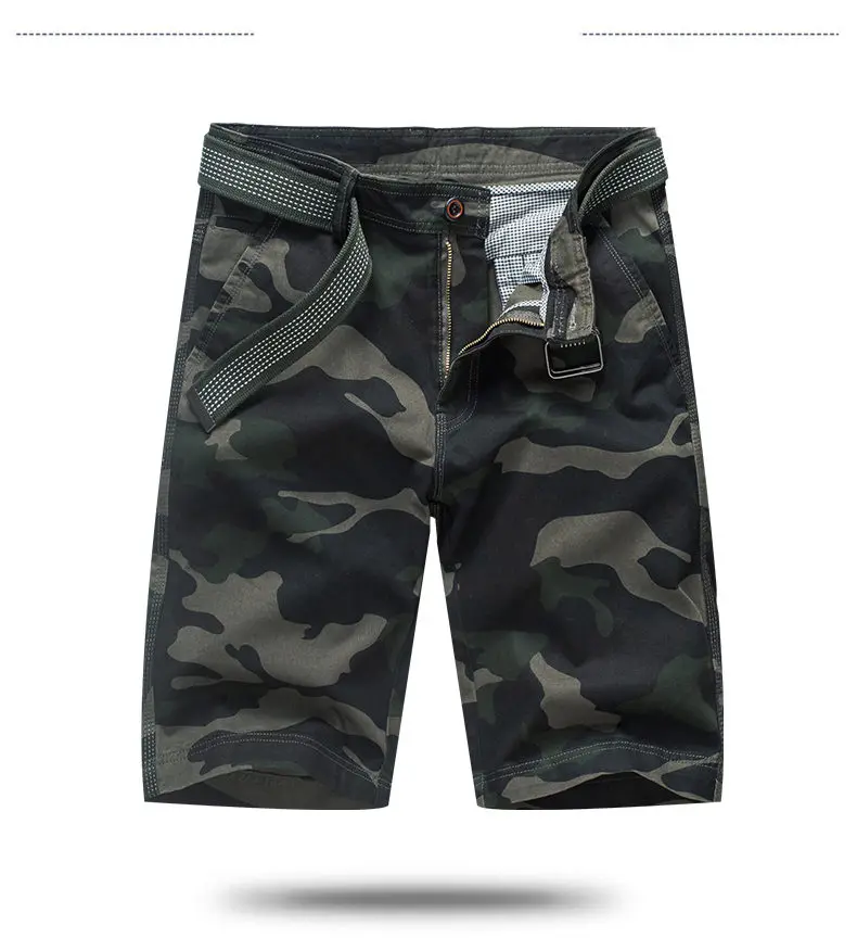 Cargo Shorts Men Cool Camouflage Summer Hot Sale Cotton Casual Men Short Pants Brand Clothing Comfortable Camo Men 2019 New MuLS 11