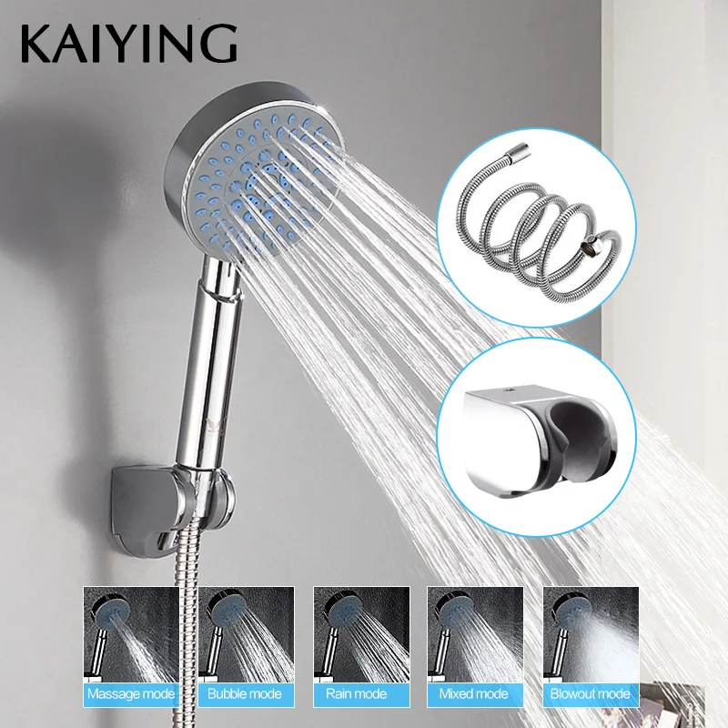 KAIYING shower head 5 function ABS plastic hand held rain spray bath