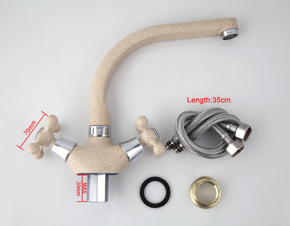 Frap Multicolor Spray Painting Kitchen basin Faucet Single hole Modern design two handle Cold and hot water tap F5408-7/8/10/21