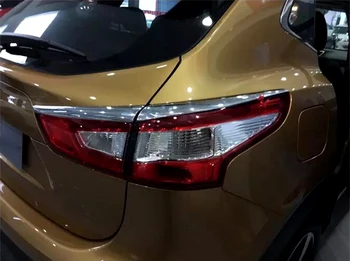 

For Nissan Qashqai J11 Rogue Sport 2014-2018 ABS Back Tail Light Eyebrow Decorative Trim Exterior Car Styling 4pcs Accessories