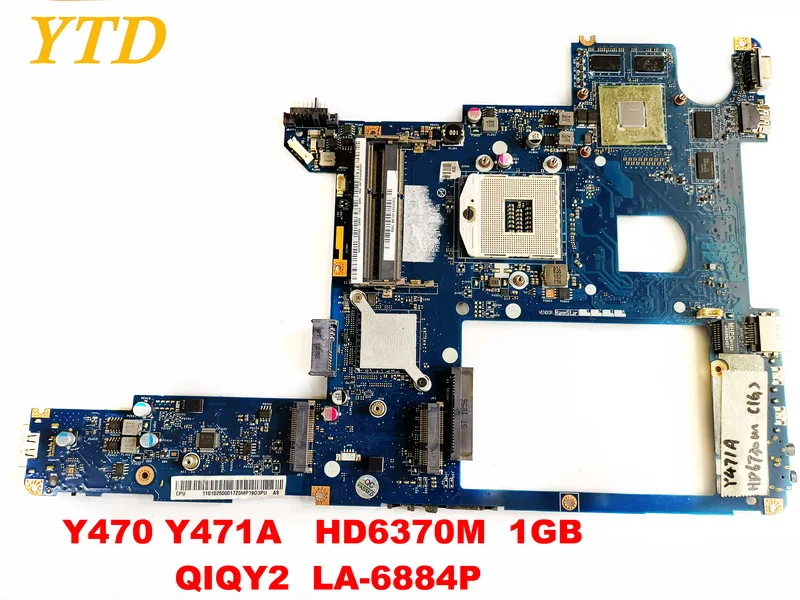 

Original for Lenovo Y470 Y470A laptop motherboard Y470 HD6370M 2GB QIQY2 LA-6884P tested good free shipping