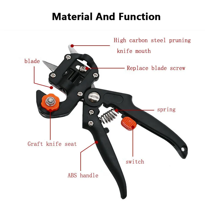 Good package Garden Tools with 2 Blades Tree Grafting Tools Secateurs Scissors Vaccination Knife Cutting Pruner jt001B Good package Garden Tools with 2 Blades Tree Grafting Tools Secateurs Scissors Vaccination Knife Cutting Pruner jt001B