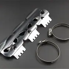 " Череп Глушитель Трубы тепловой щит крышка пятки предохранитель кафе гонщик VN VTX VT