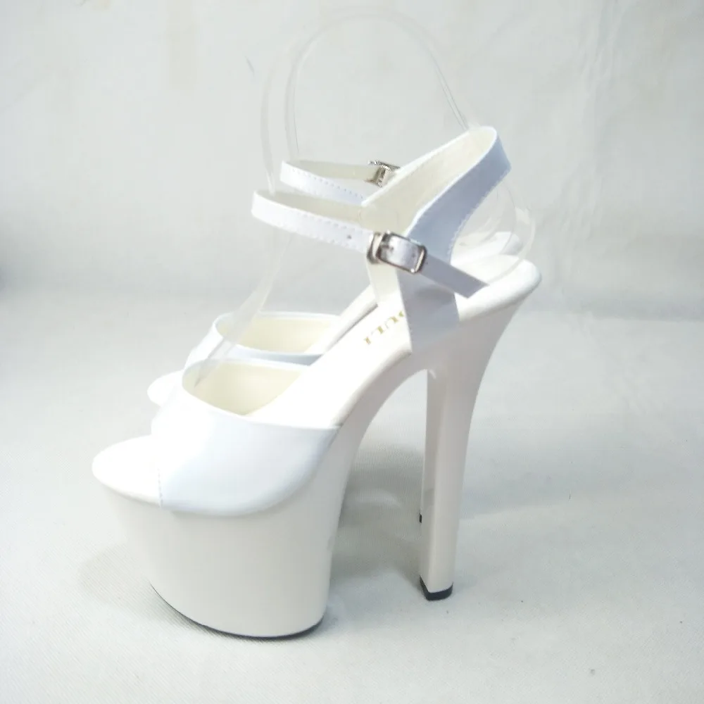 Stylish Platforms Women Open Toe 17cm High Heel Shoes, Pole Dance Shoes, Sandals, Wedding Shoes Platform PU Shoes